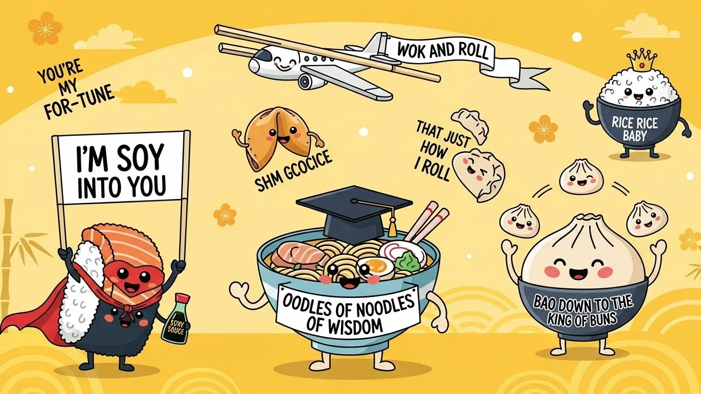 Clean & Family-Safe Asian Food Jokes for All Ages