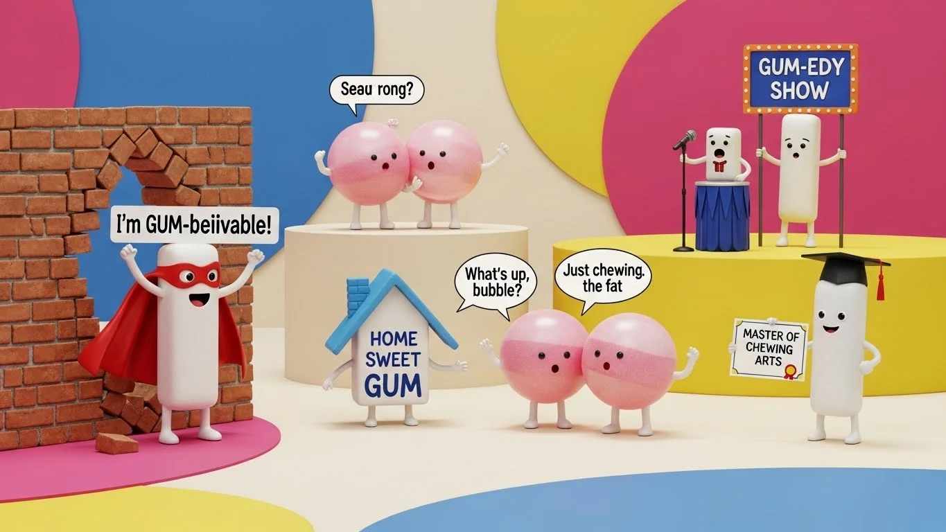 Clean & Family-Safe Gum Jokes for All Ages