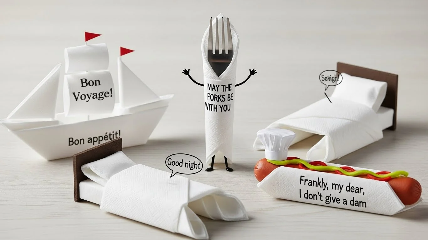Punny Napkin Quotes That’ll Make You Giggle