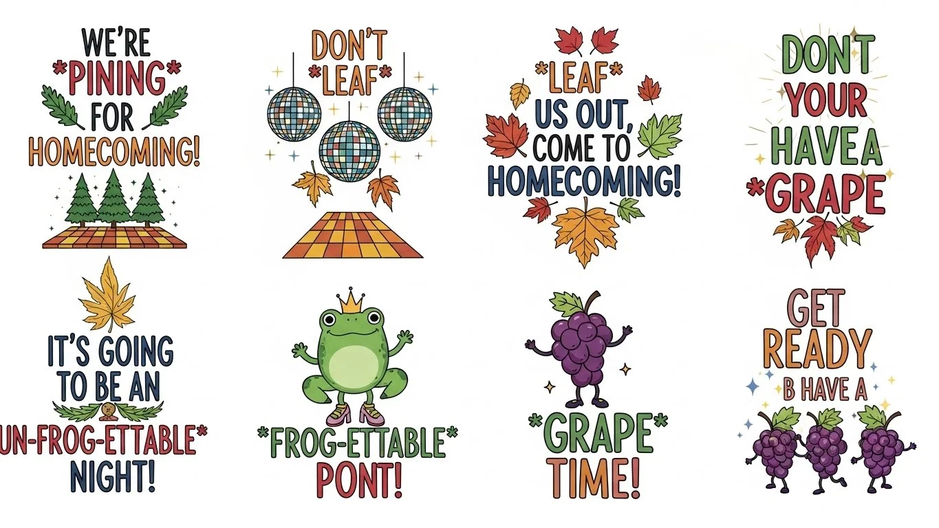 Silly, Sassy & Bold Homecoming Puns