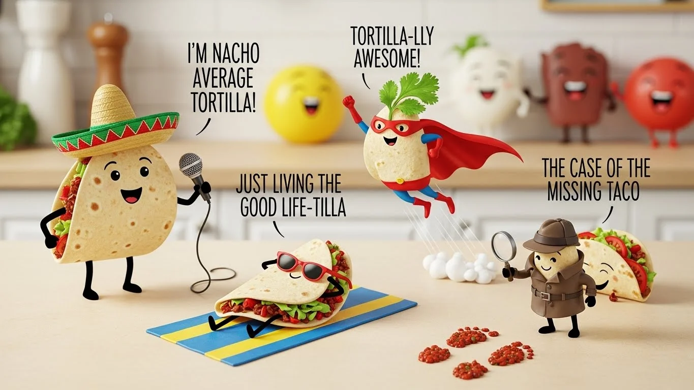 Silly, Sassy & Bold Tortilla Puns