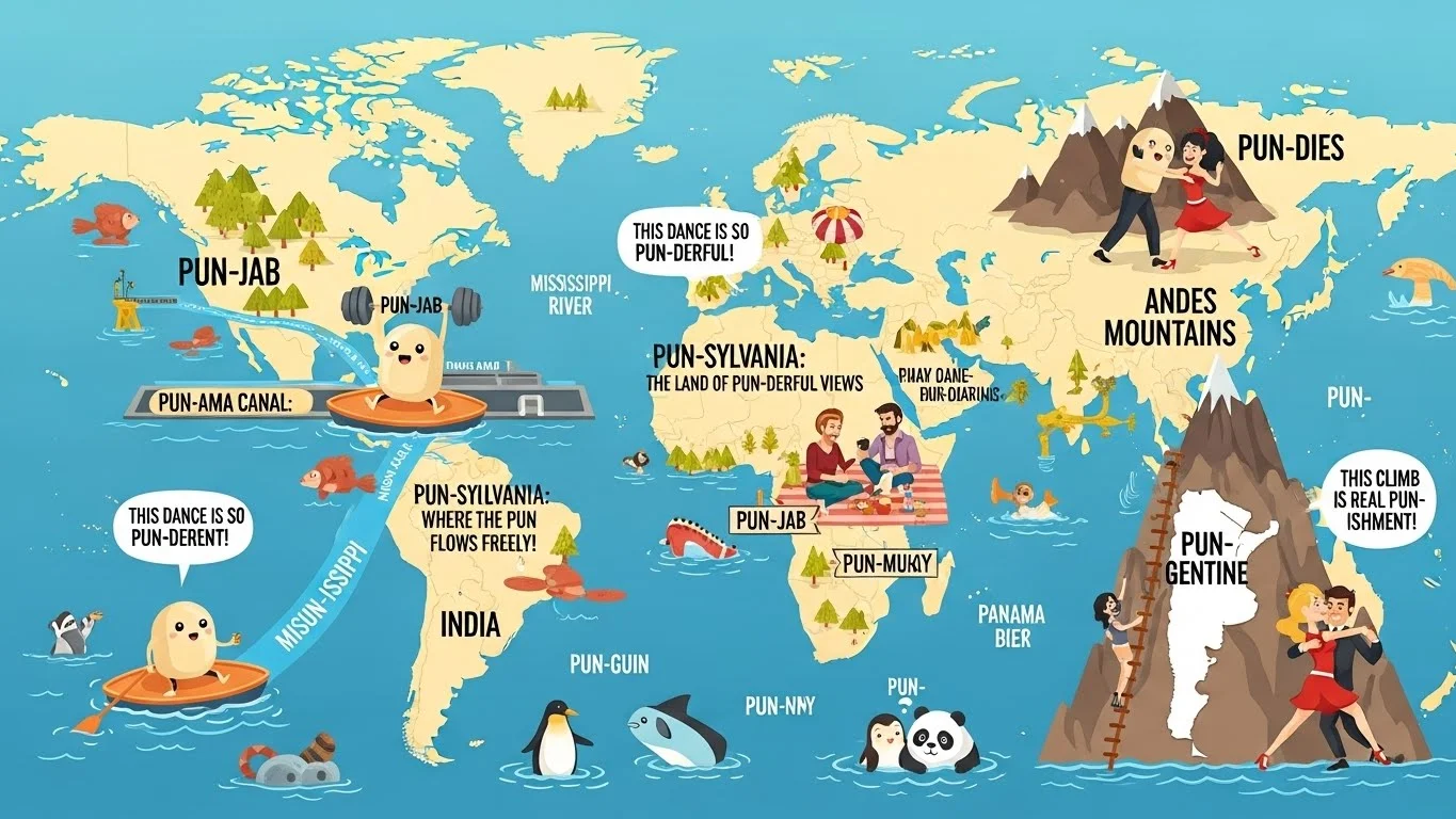 Travel-Friendly Geography Puns for Tourists