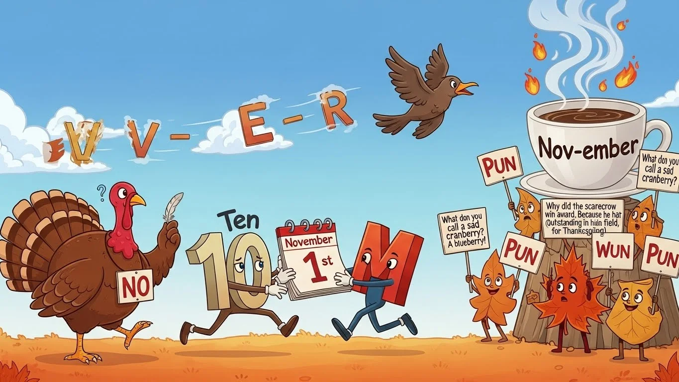 Travel-Friendly November Puns for Fall Trips