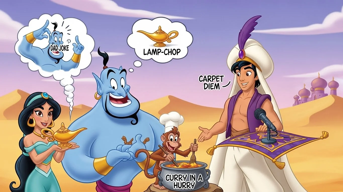 Witty Aladdin Puns That Slay on Social Media