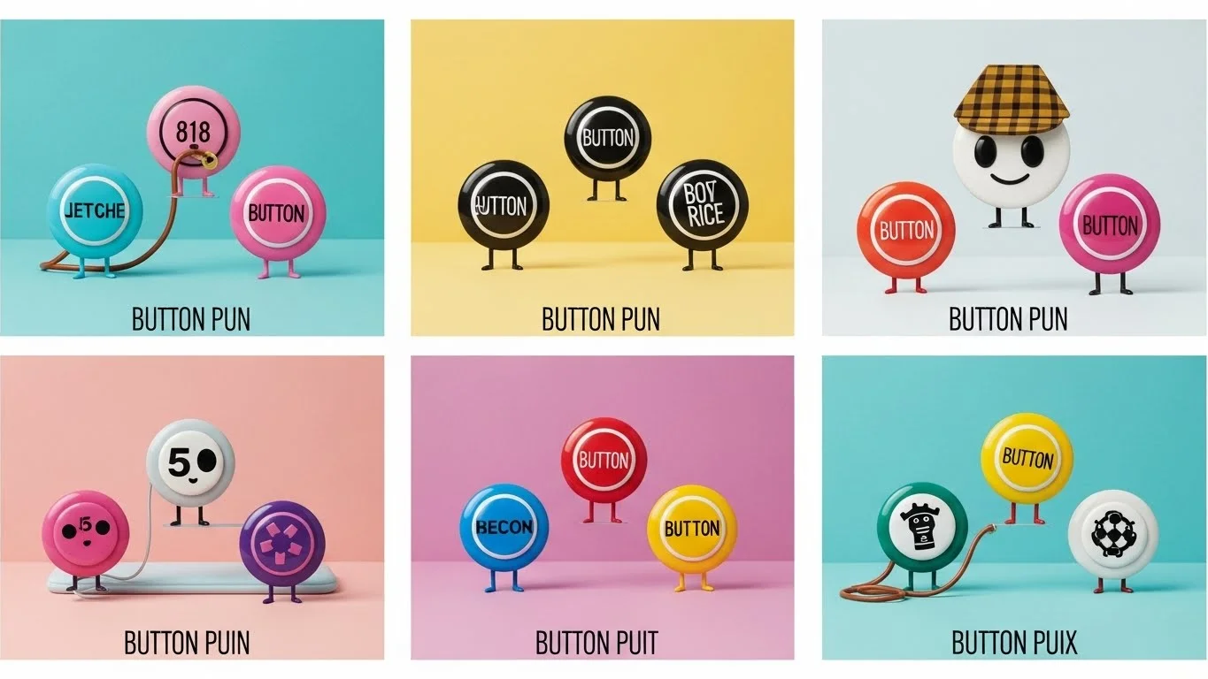 Witty Button Puns That Slay on Social Media