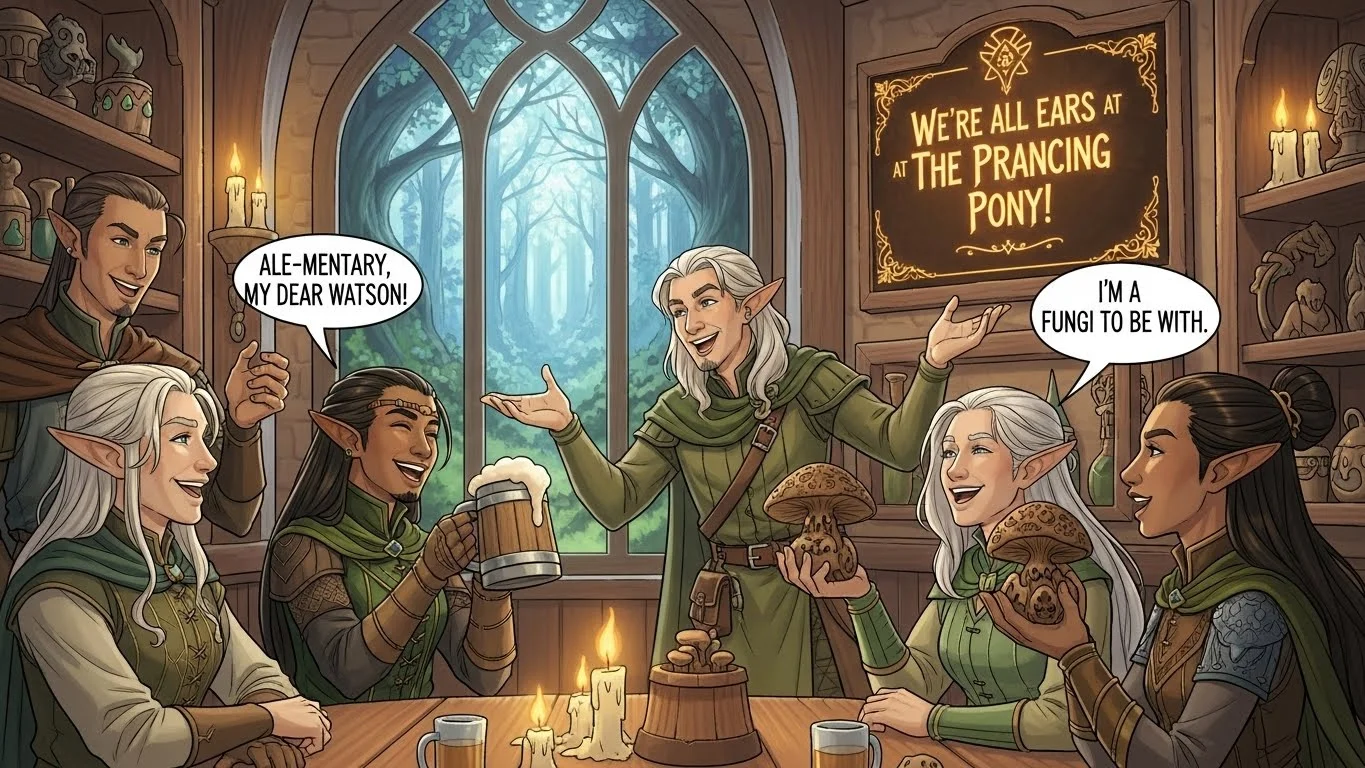 Witty Elf Puns That Slay on Social Media