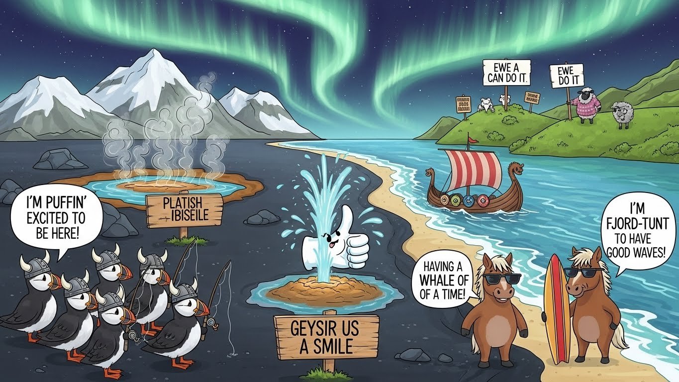 Witty Iceland Puns That Slay on Social Media