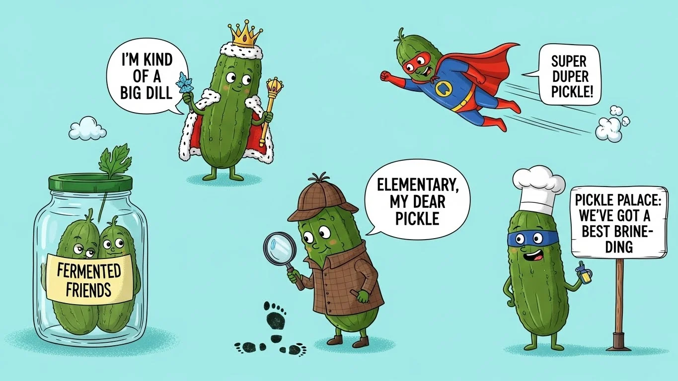 Witty Pickle Puns That Slay on Social Media