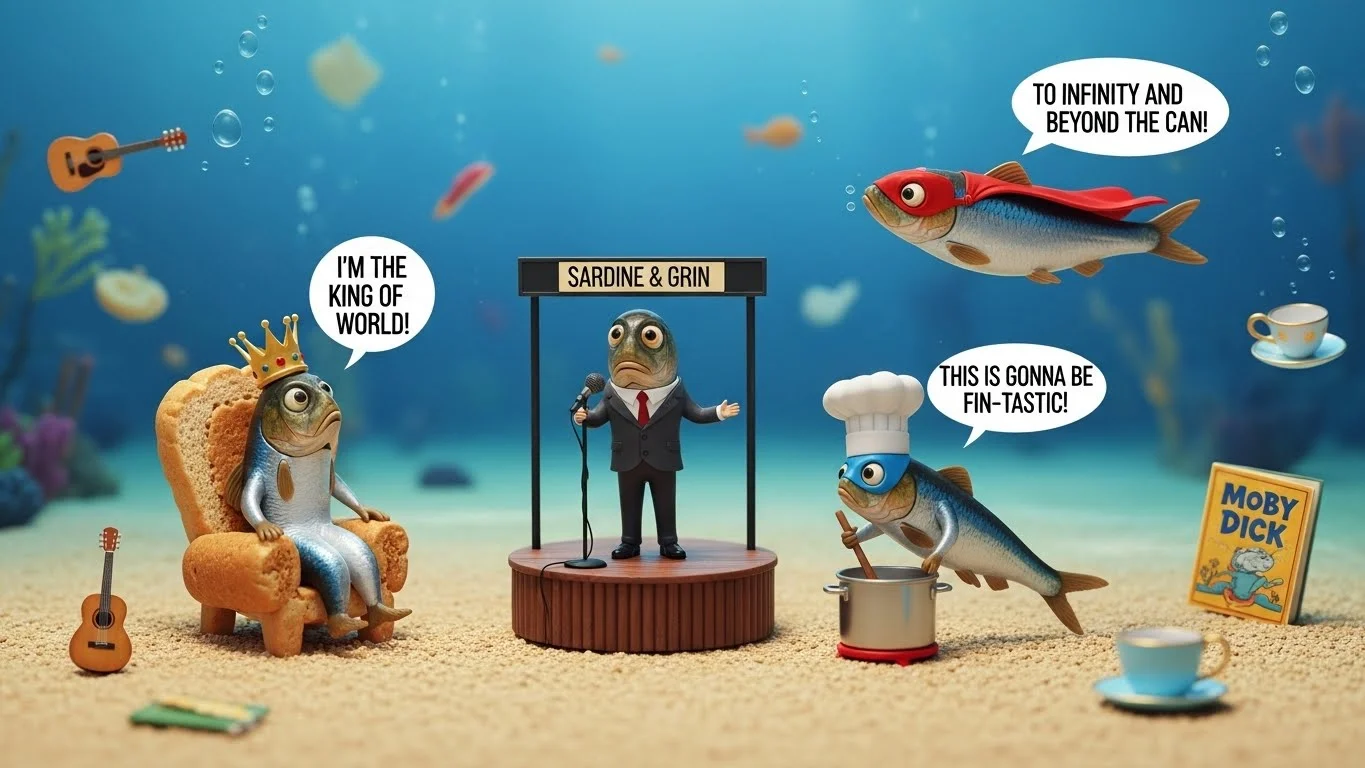 Witty Sardine Puns That Slay on Social Media