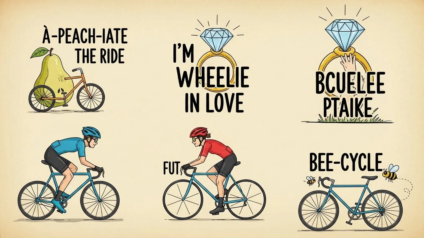 bike helmet puns Are Wheelie Great Bumper Sticker – Clever Cycles I'd rather have my head