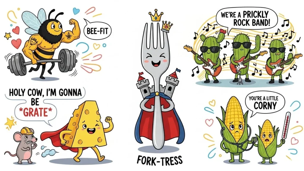 cartoon puns