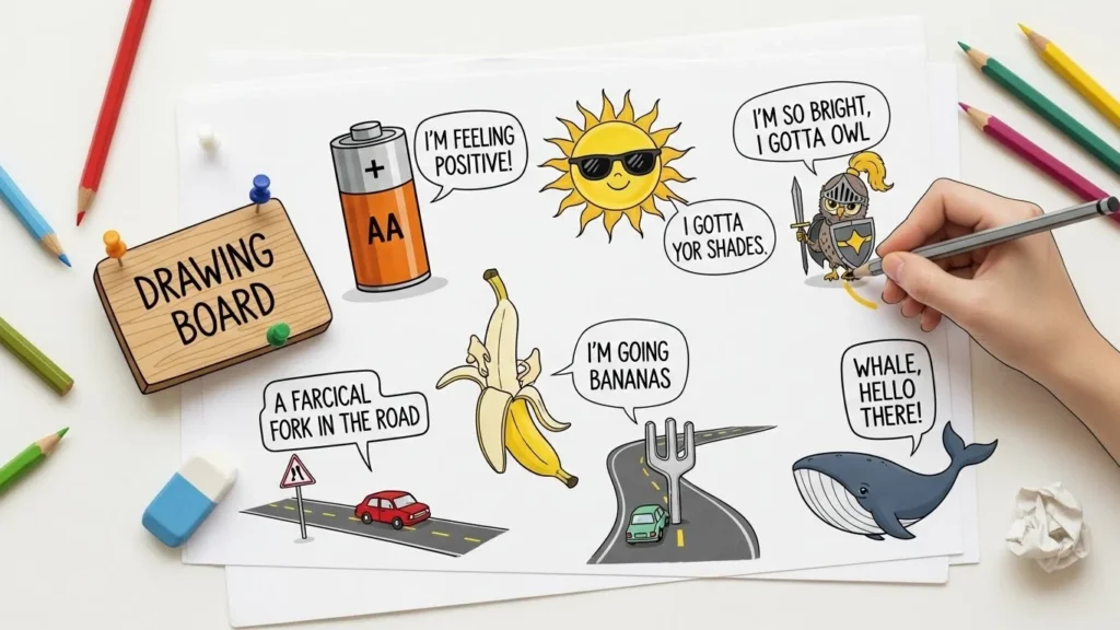 drawing puns