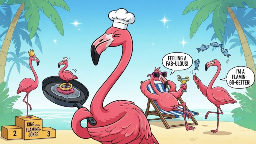 flamingo puns