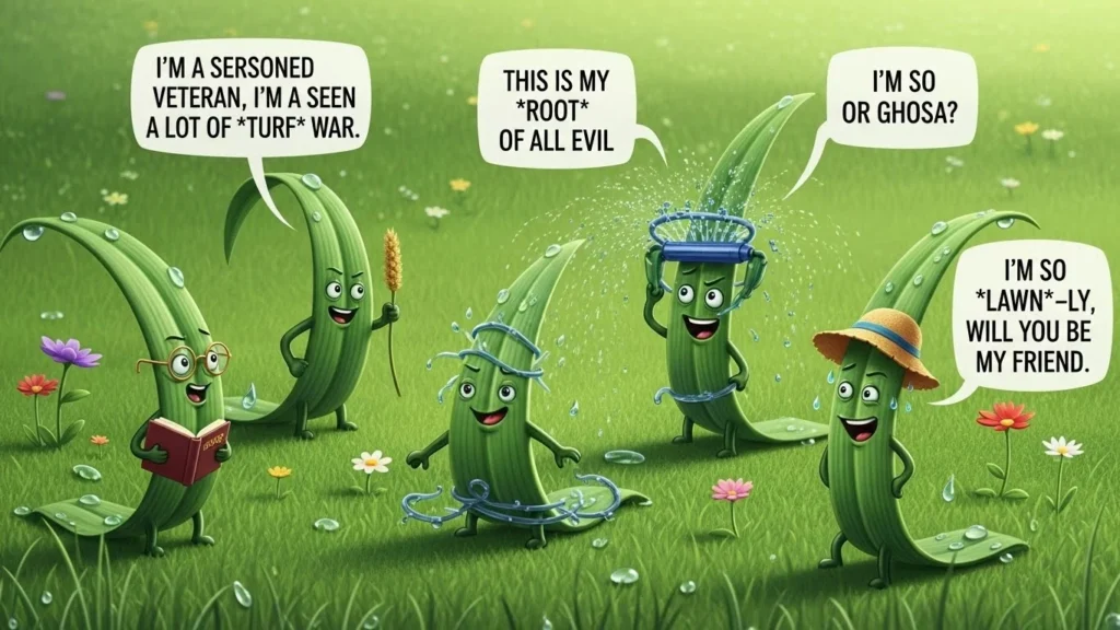 grass puns