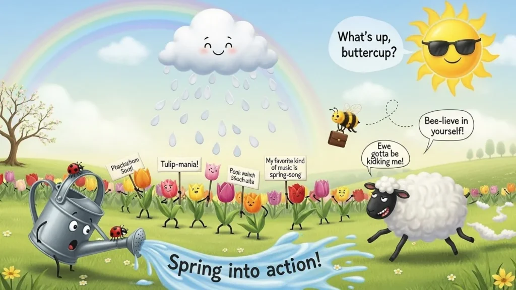 spring puns