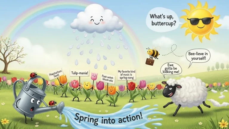 spring puns