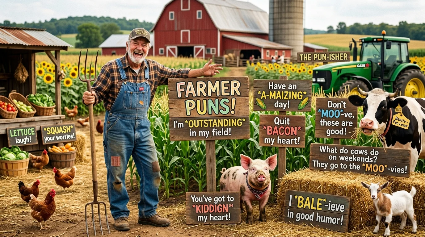 Clever Farmer Wordplay for Instagram