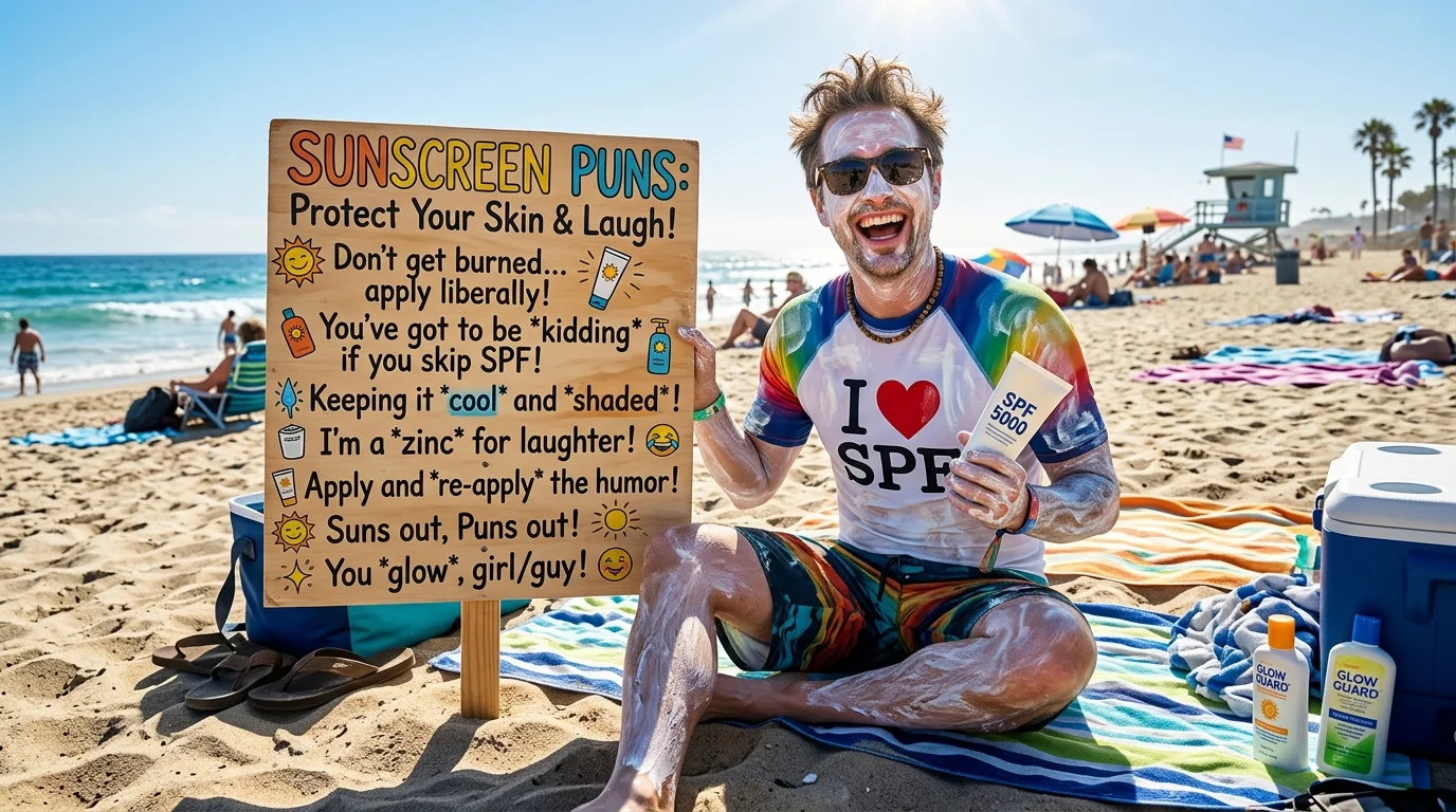 Clever Sunscreen Wordplay for Instagram