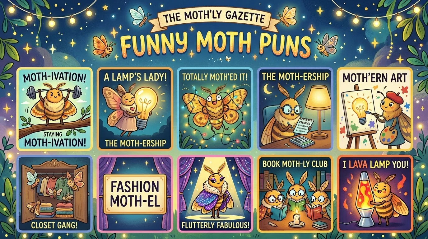 Moth Puns One Liners