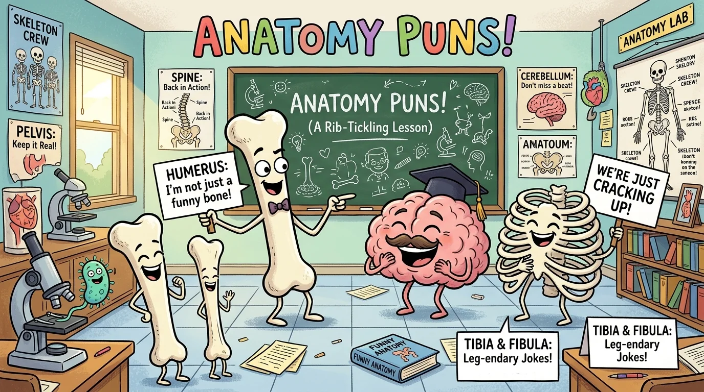 Quick & Short Anatomy Puns for Fast Laughs