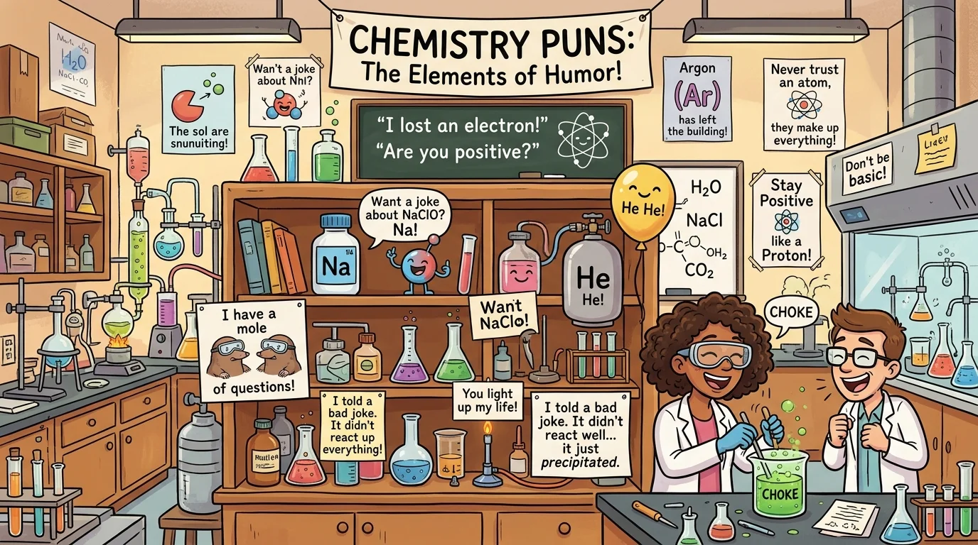 Quick & Short Chemistry Puns for Fast Laughs