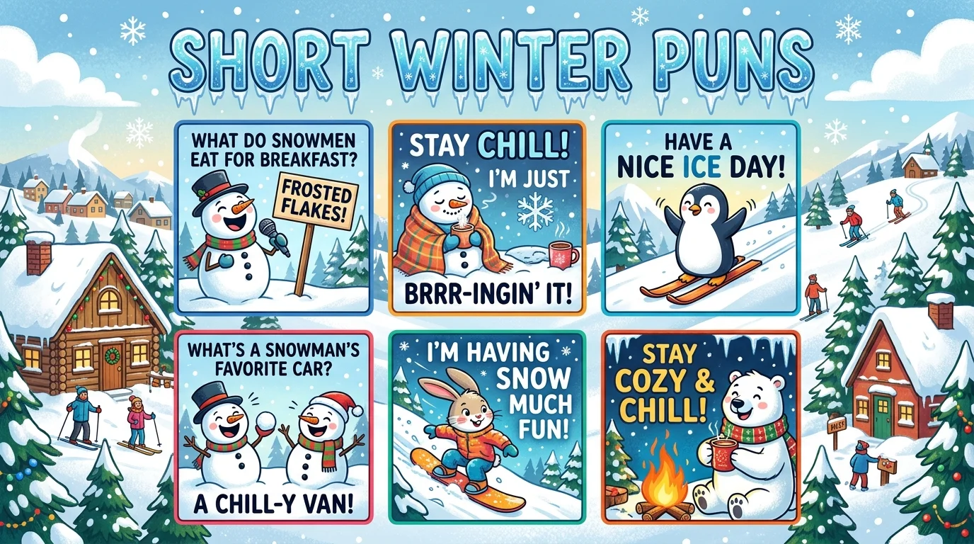 Quick & Short Winter Puns for Fast Laughs