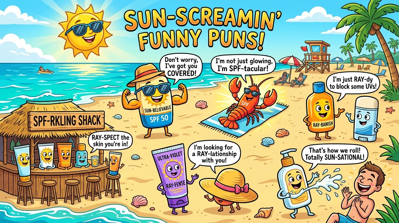 Sunscreen Puns One Liners