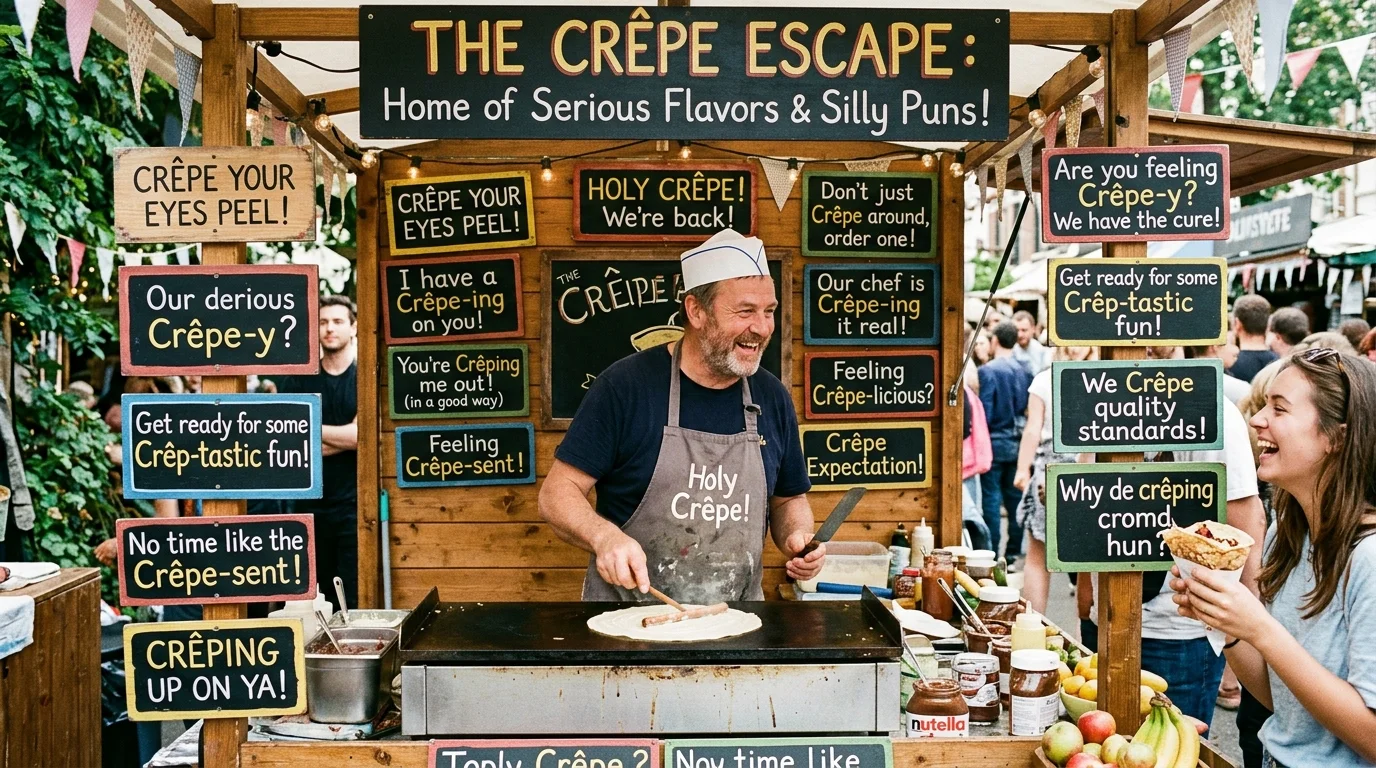 Witty Crepe Puns That Slay on Social Media