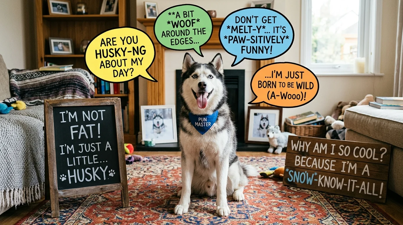 Witty Husky Puns That Slay on Social Media