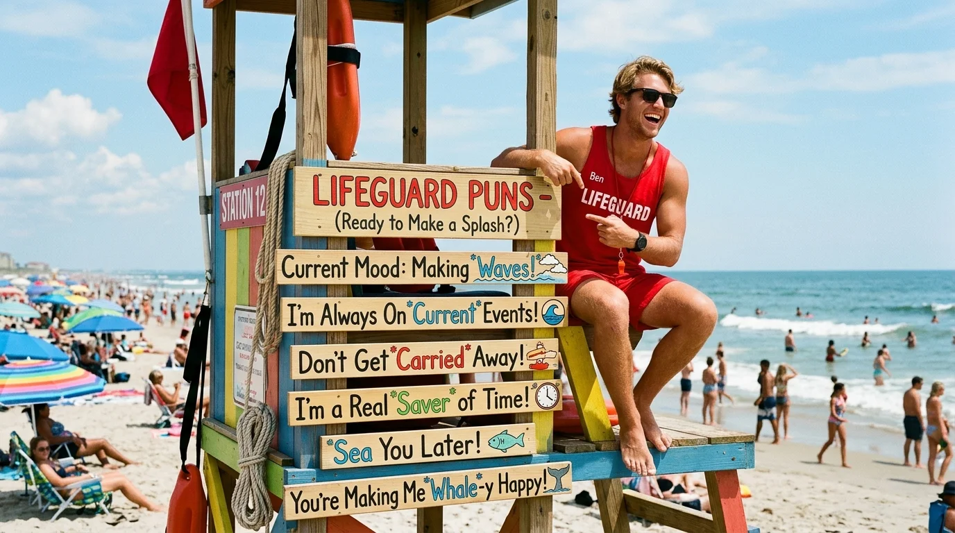 Witty Lifeguard Puns That Slay on Social Media