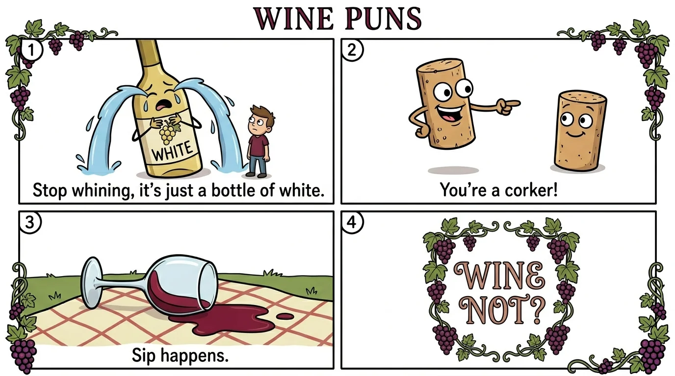Clever Wine Wordplay for Instagram