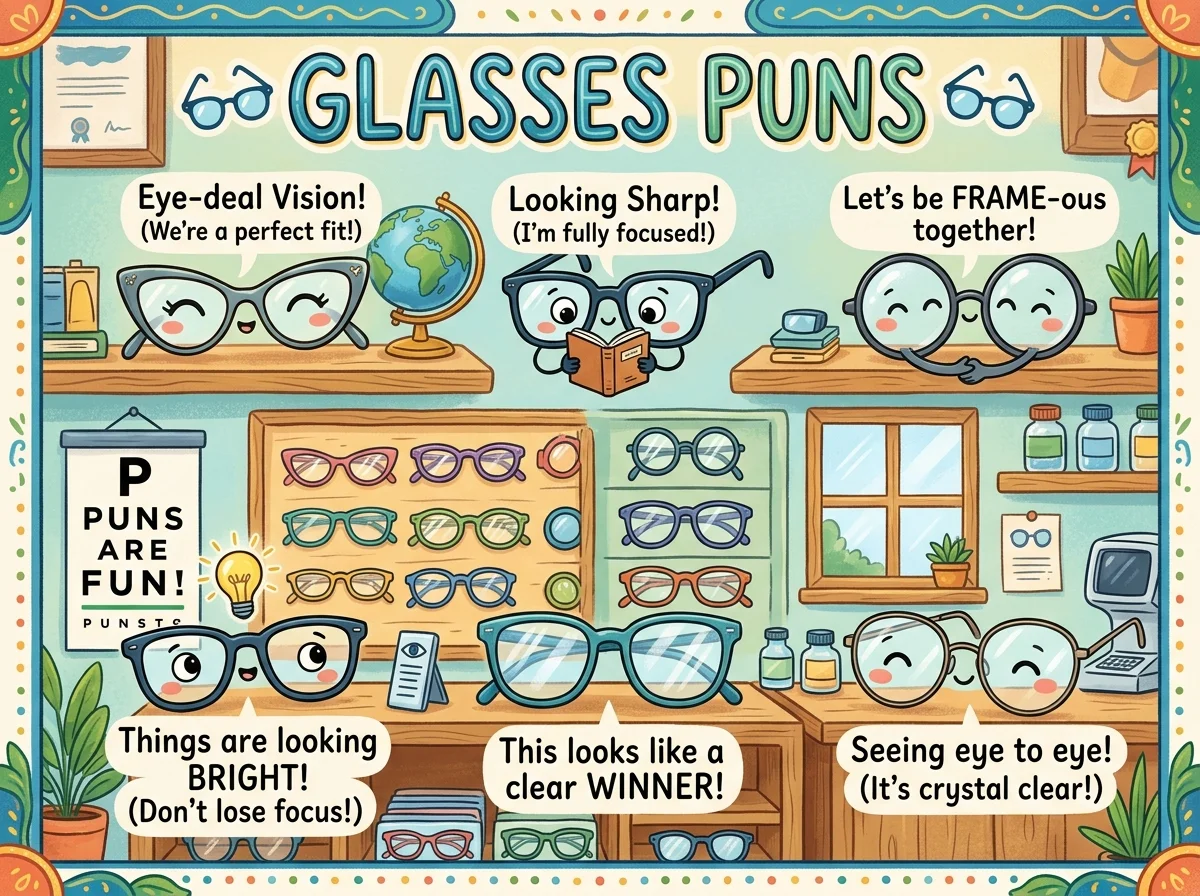 Glasses Puns One Liners