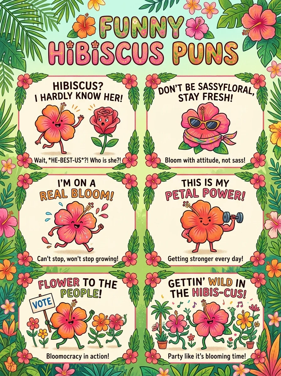 Hibiscus Puns One Liners