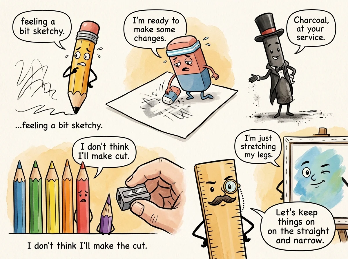 Quick & Short Drawing Puns for Fast Laughs