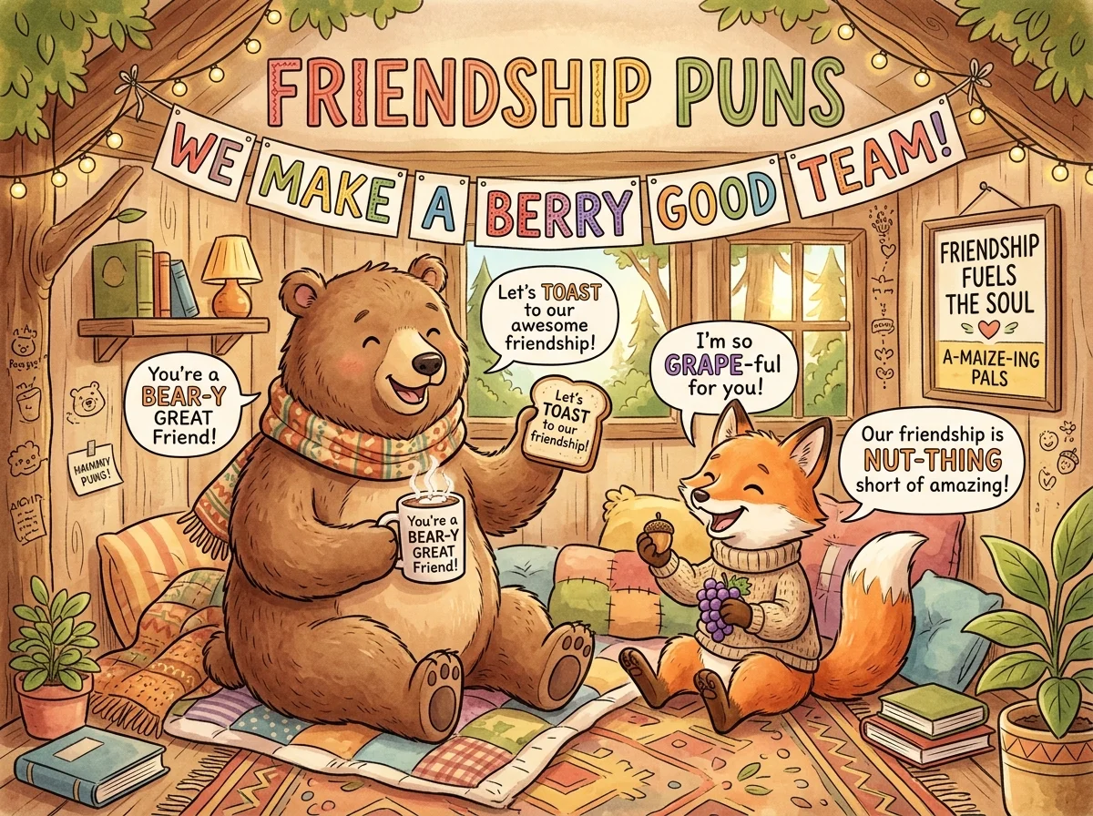 Short Friendship Puns