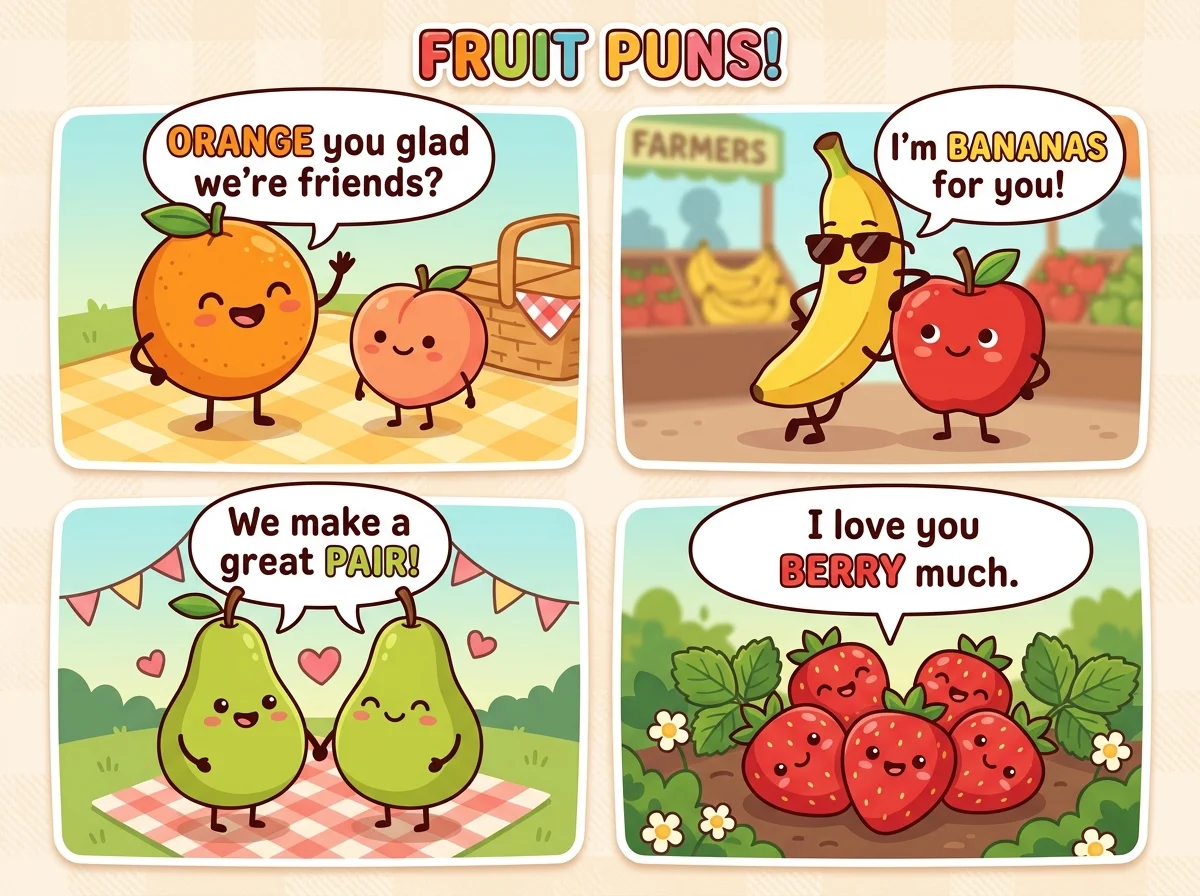 Short Fruit Puns