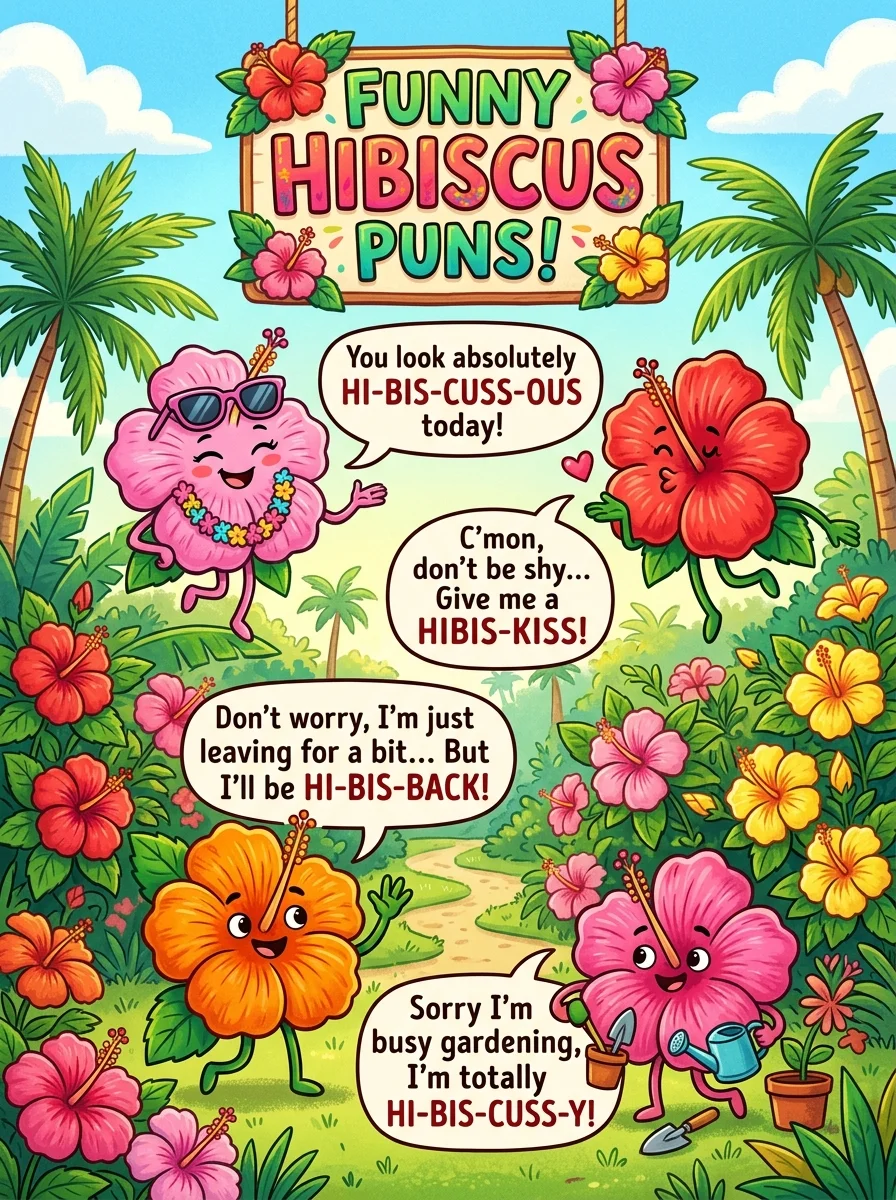 The Best Hibiscus Jokes & Wordplays Ever