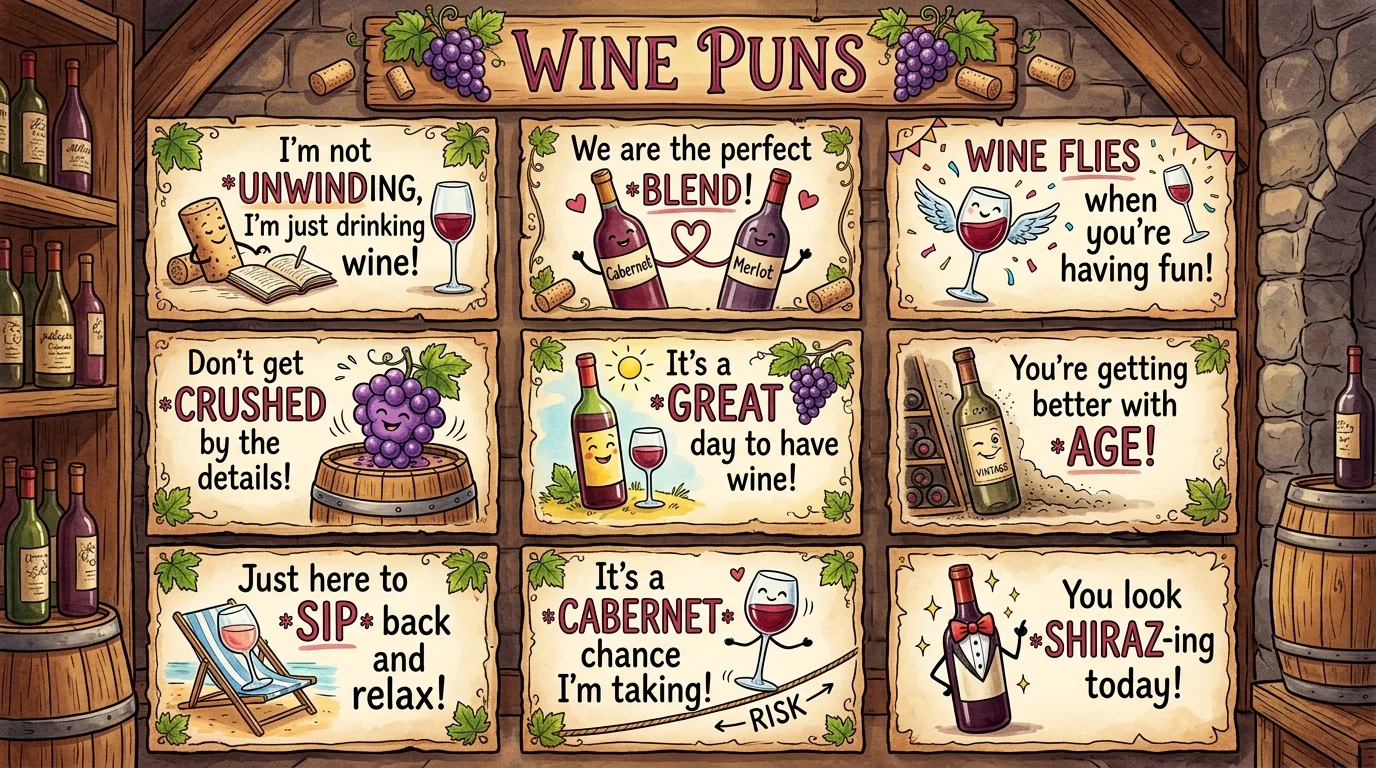 Wine Puns One Liners