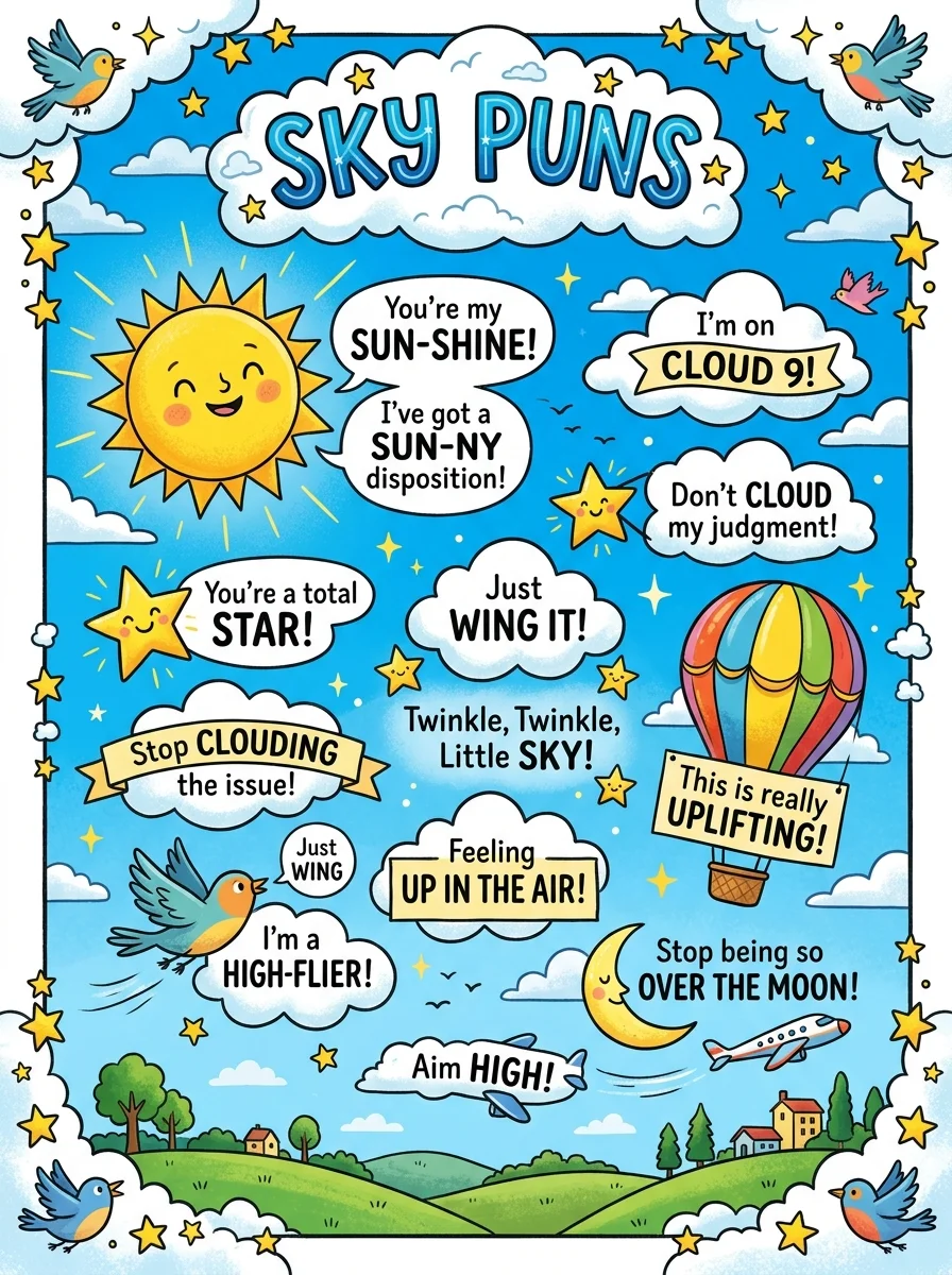 Witty Sky Puns That Slay on Social Media