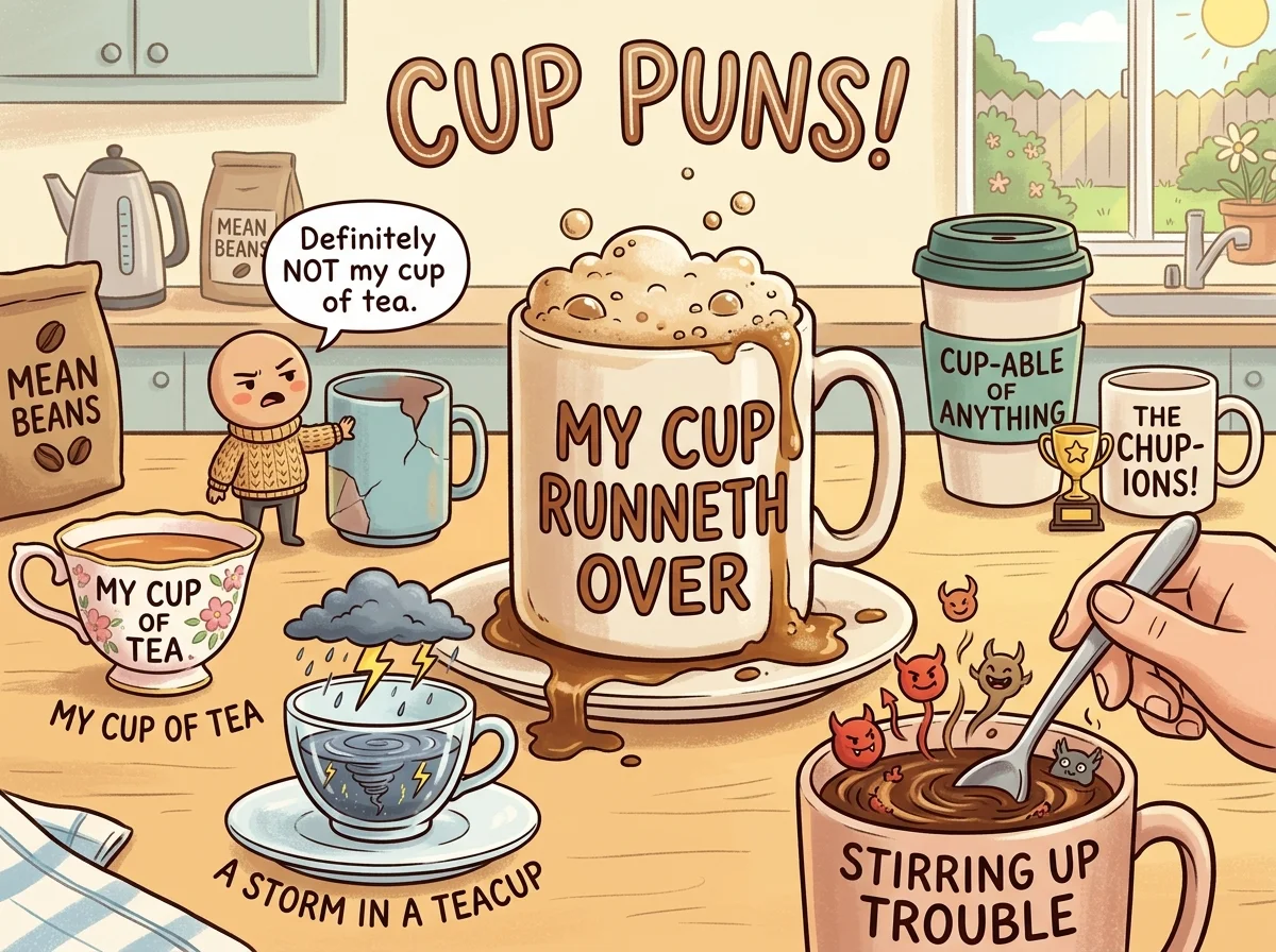 cup puns
