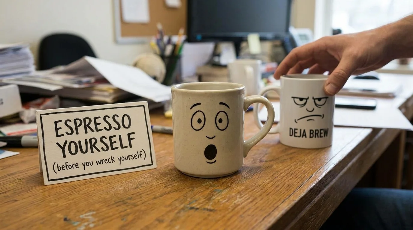 Coffee Cup Puns