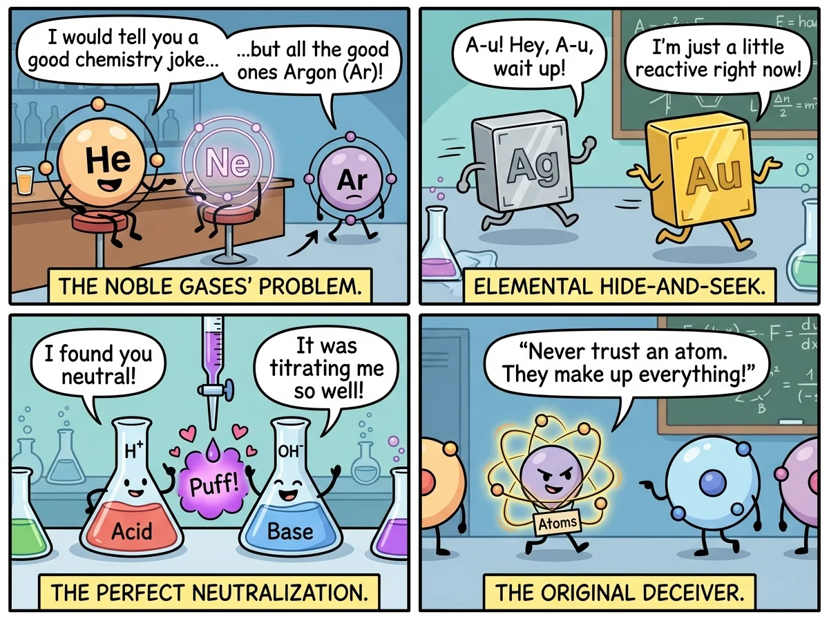 Hilarious Chemistry Puns & Captions