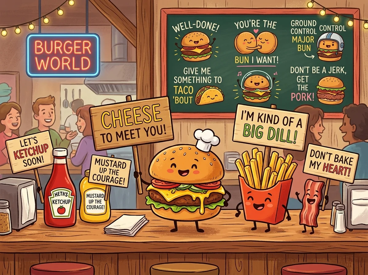 Quick & Short Burger Puns for Fast Laughs