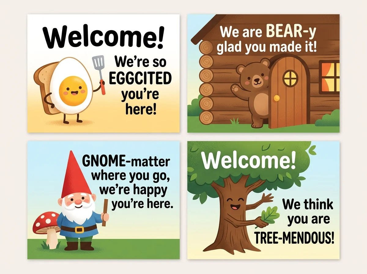 Welcome Puns One Liners