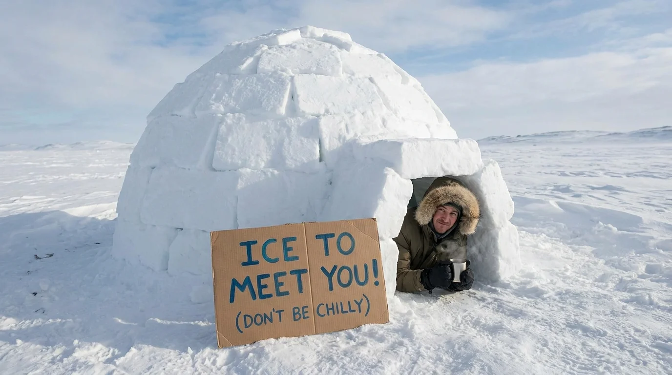Clever Igloo Wordplay for Instagram