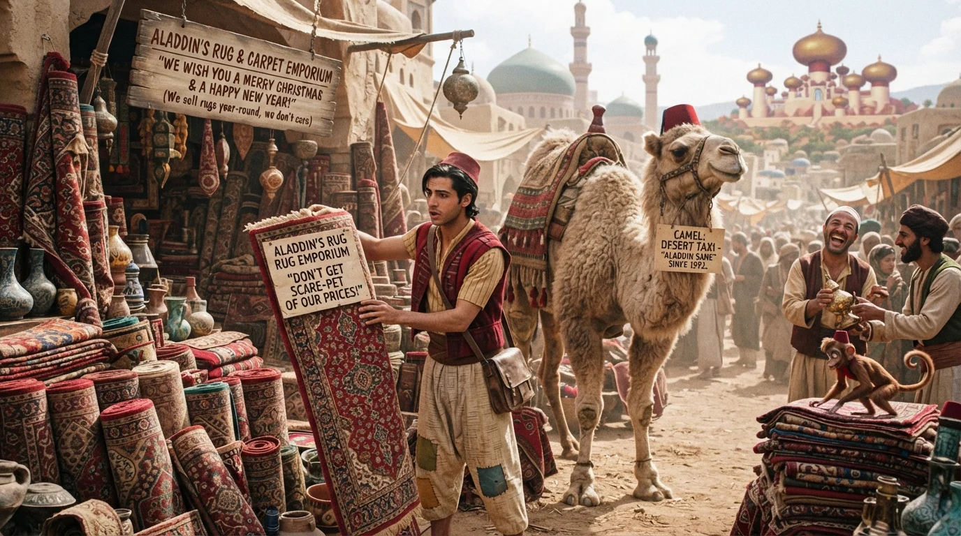 Quick & Short Aladdin Puns for Fast Laughs