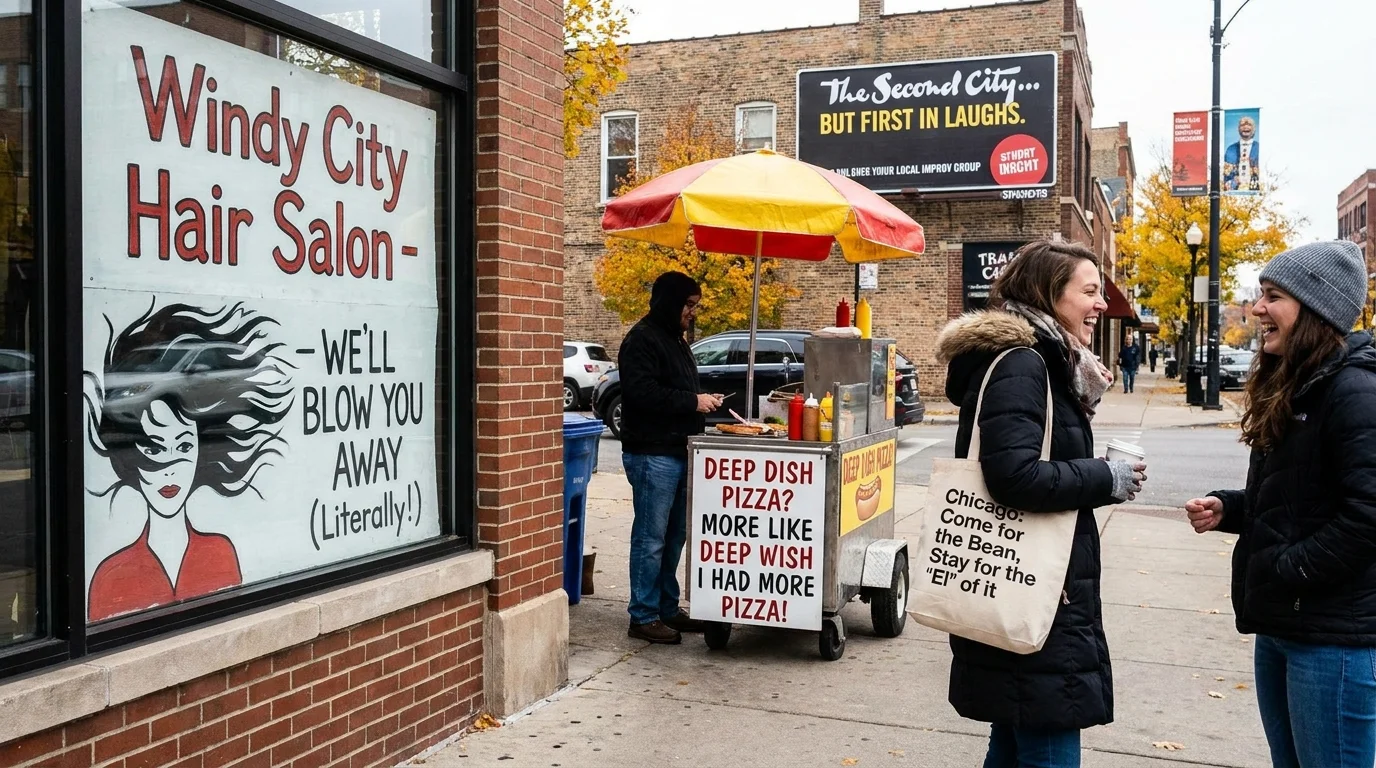 Short Chicago Puns